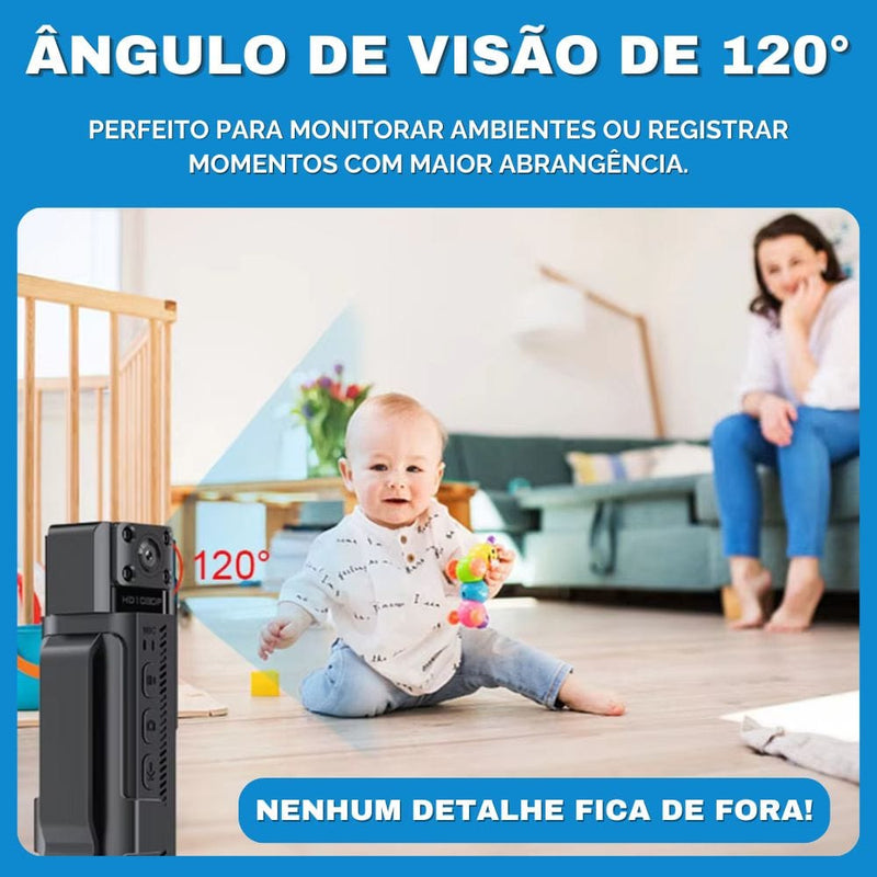 Mini Câmera Gravadora MiniPro 3.0 Wi-Fi 1080p Full HD